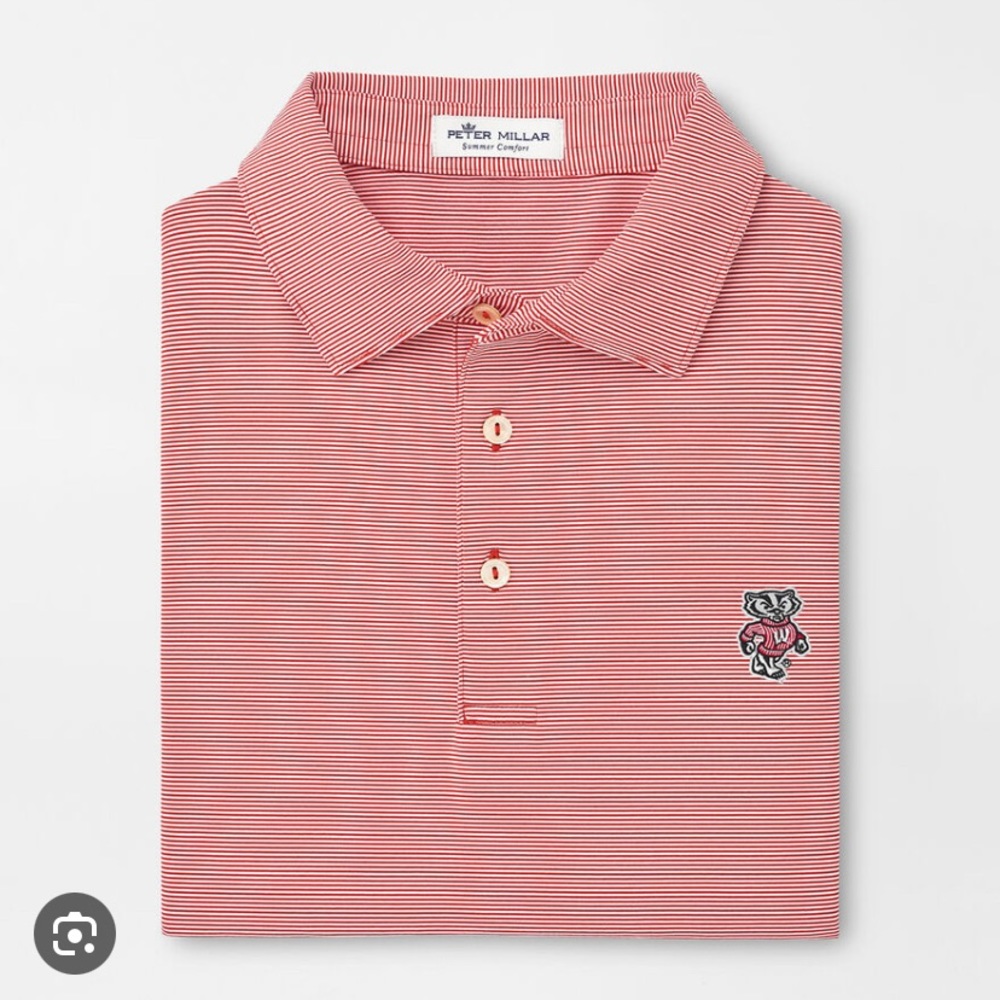 Peter Millar Wisconsin Badgers Performance Polo